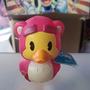 Disney Pink and Yellow Duck Figurine